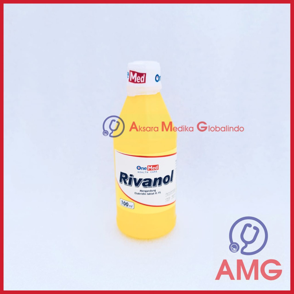 RIVANOL ONEMED 100ML CAIRAN ANTISEPTIC PEMBERSIH LUKA P3K #AKSAMED