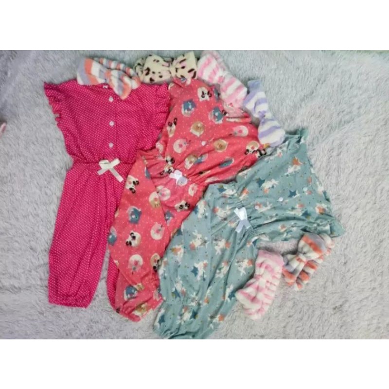 baju kodok bayi perempuan/jumpsuit anak