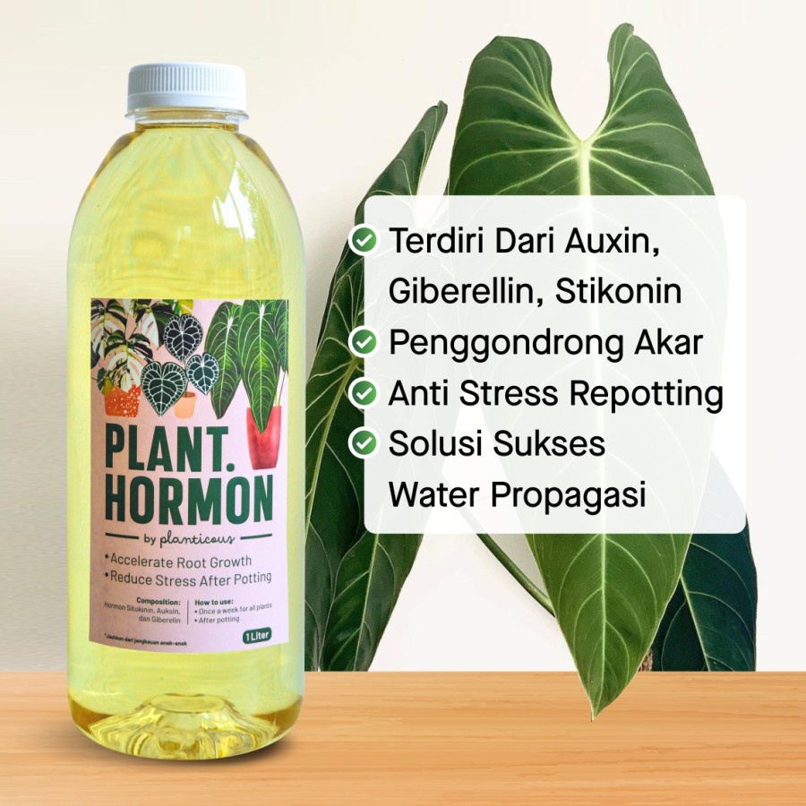 Plant Hormon / Hormon Tanaman dan Anti Stres Semua jenis tumbuhan 1Ltr