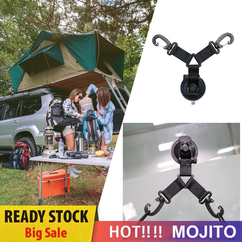 Kait Gantung Portable Multifungsi Dengan Suction Cup Untuk Mobil / Tenda Camping