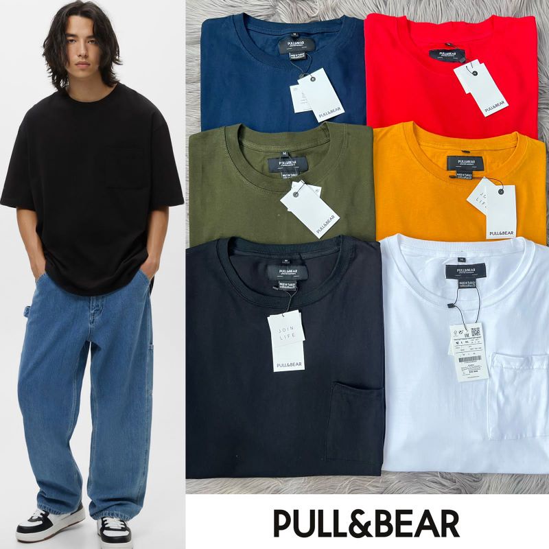 Pull n be** pocket cotton tshirt