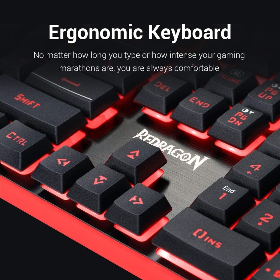 Redragon Gaming Keyboard Mouse Mousepad 3 in 1 Combo - S107