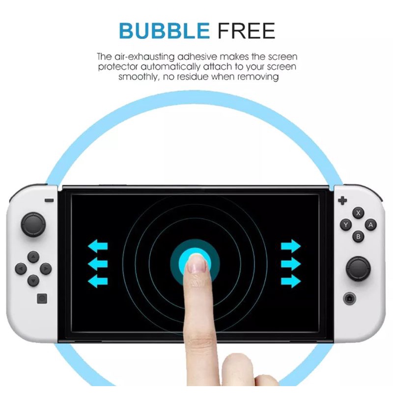 ANTI GORES KACA PREMIUM TEMPERED GLASS NINTENDO SWITCH OLED SCREEN PROTECTOR NINTENDO SWITCH OLED SCREEN GUARD PROTECTOR NINTENDO SWITCH OLED PREMIUM TEMPERED GLASS OLED