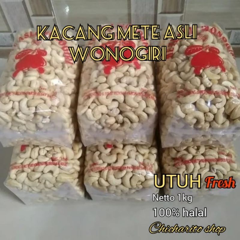

kacang mete mede mentah fress 1kg asli wonogiri kwalitas Standar Premium