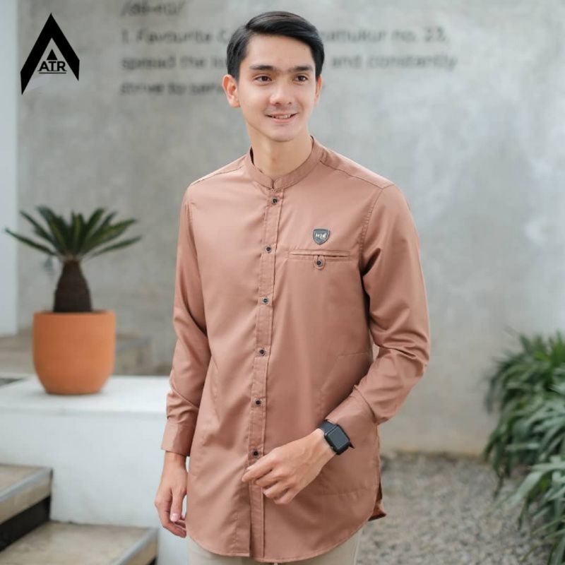 KOKO KURTA ALLMER POLOS LENGAN PANJANG BAJU KOKO MUSLIM PRIA