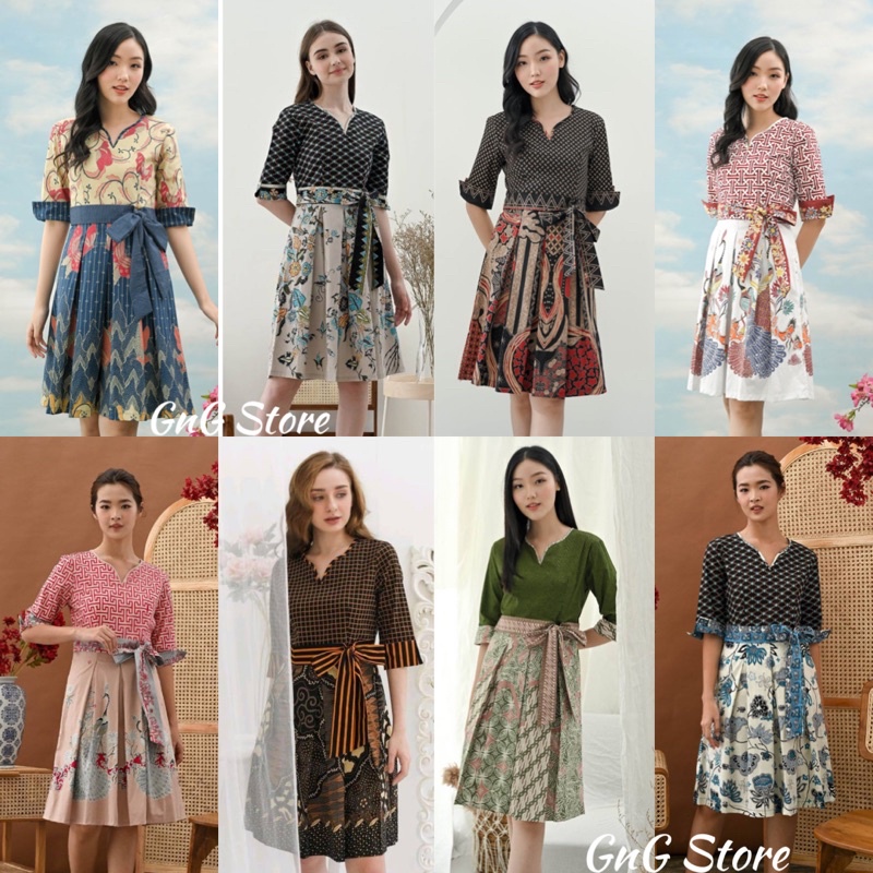 Dress Batik Wanita 263 Series / Batik wanita modern Standart - Jumbo