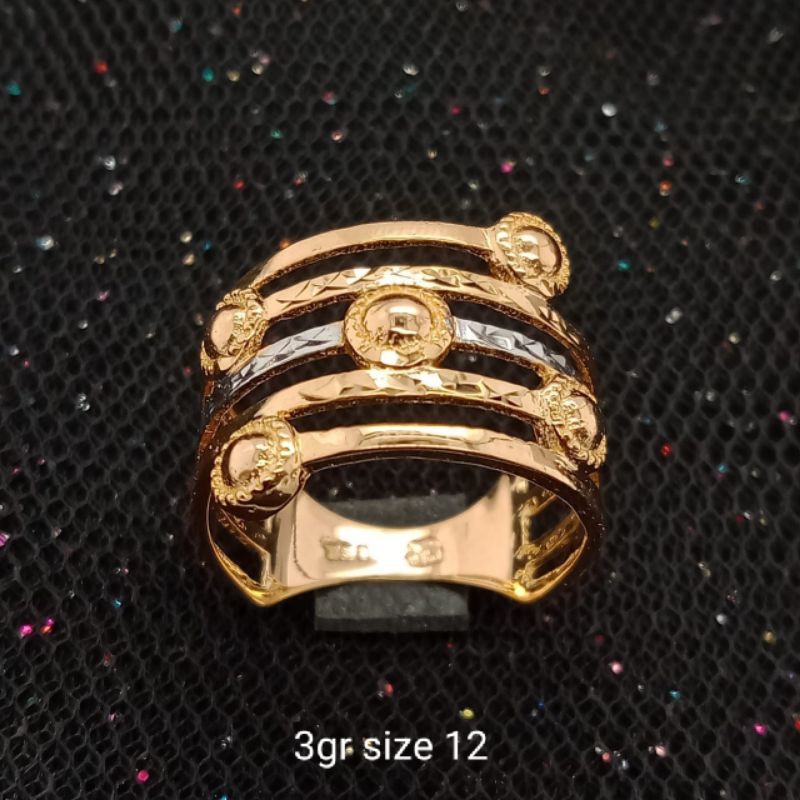 Cincin Emas 17 K - 3gr Kadar 750 - 2432