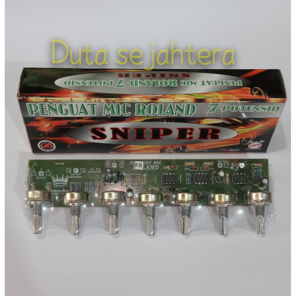 KIT PENGUAT MIC ROLAND 7 POTENSIO SNP DS