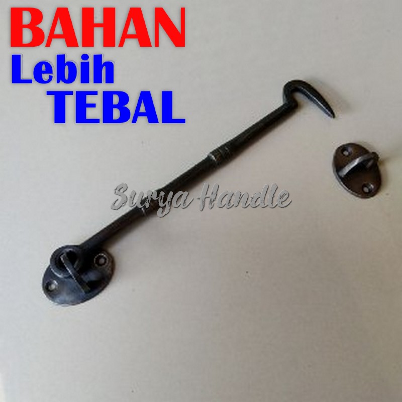 Hak Angin Kait Jendela Polos 21Cm Antiq Penahan Jendela Window Hook