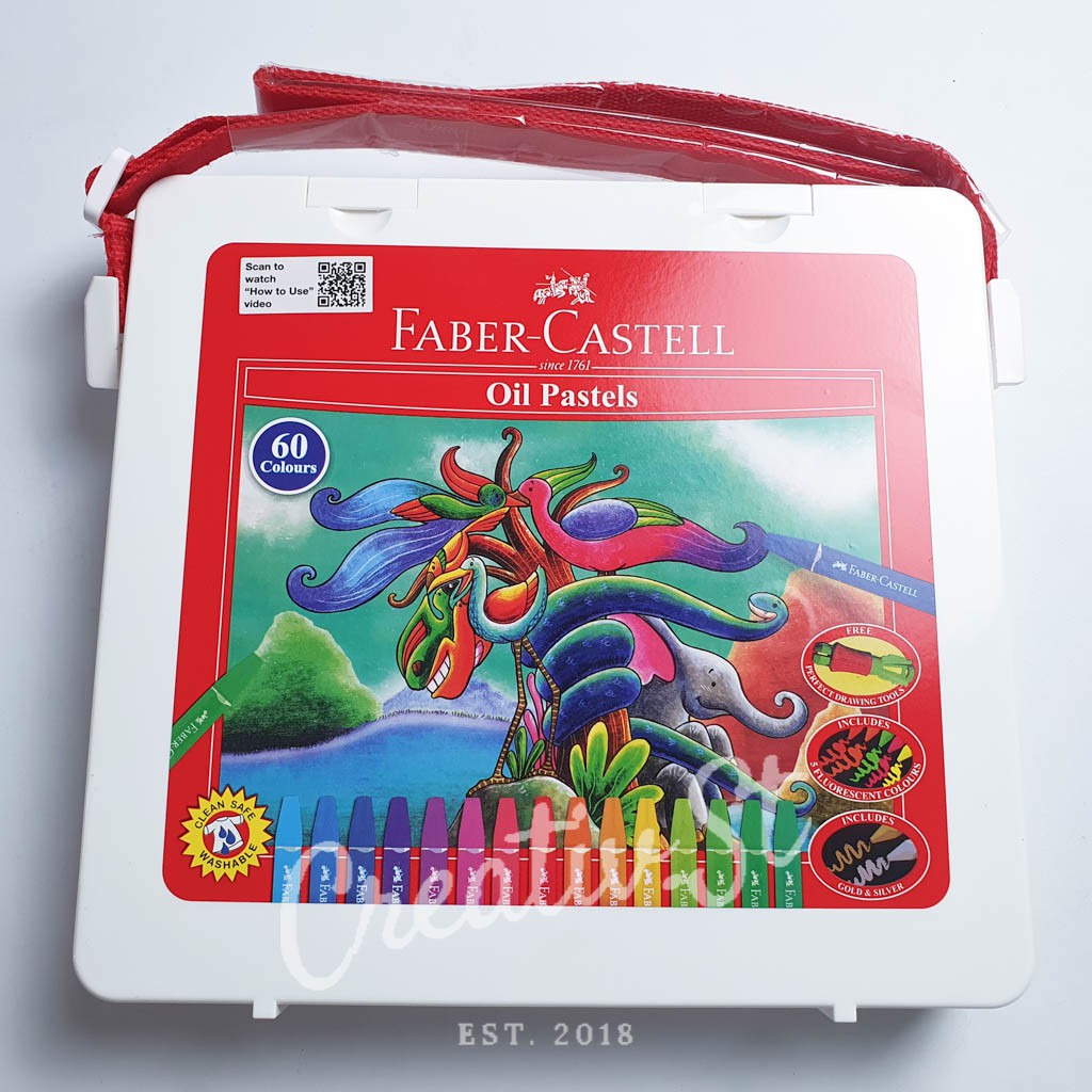 

FABER CASTELL Oil Pastel 60 Warna White Case Crayon