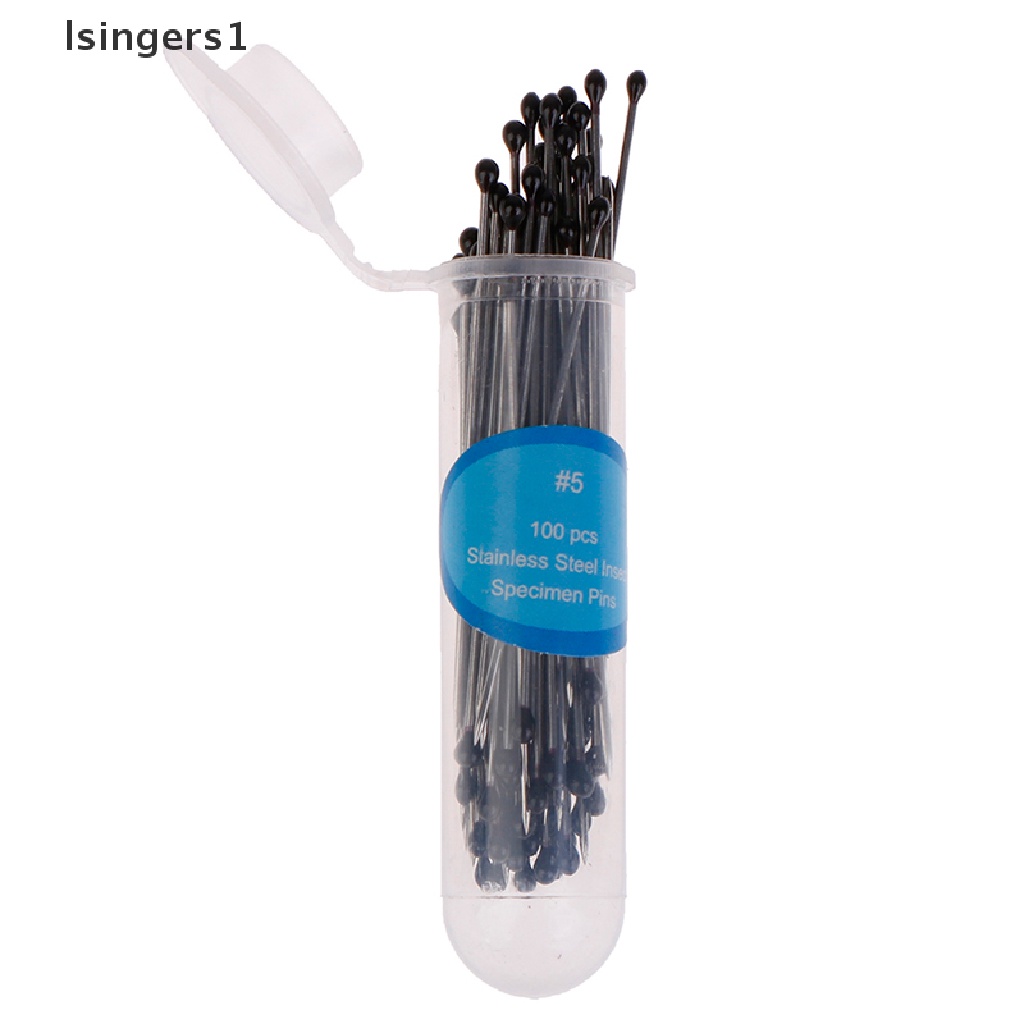 (lsingers1) 100pcs Jarum Stainless Steel Untuk Lab / Sekolah