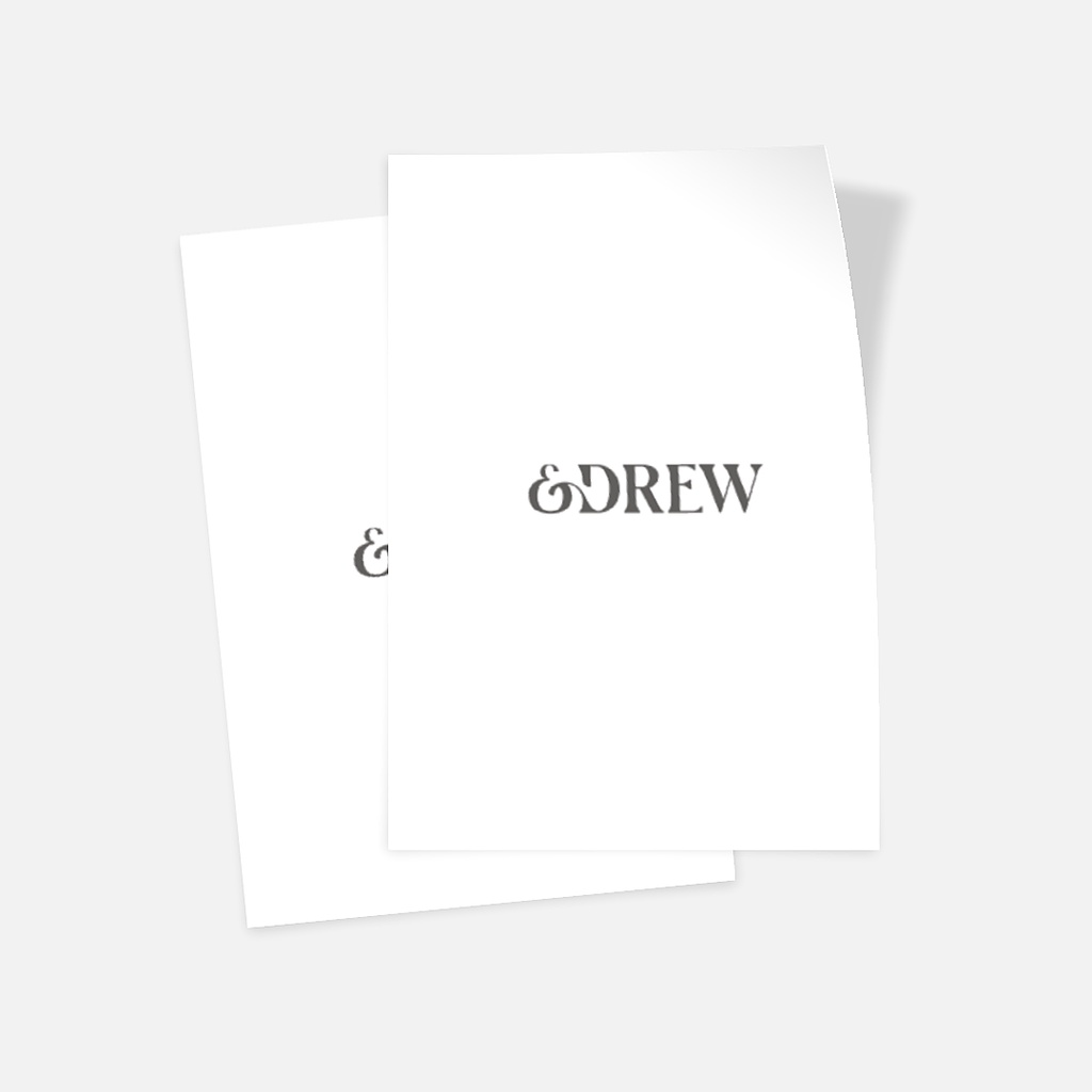 

Matte Sticker - Set of 2 NEW &DREW