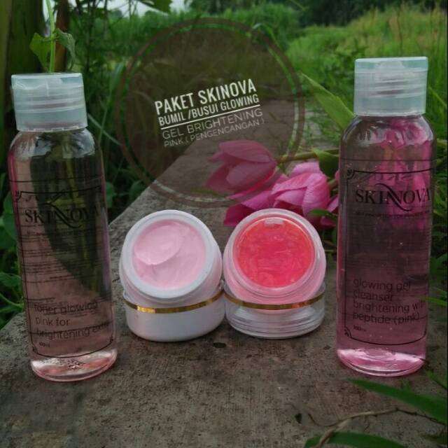 PAKET SKINOVA BUMIL / BUSUI GLOWING GEL BRIGHTENING ( PENGENCANGAN )