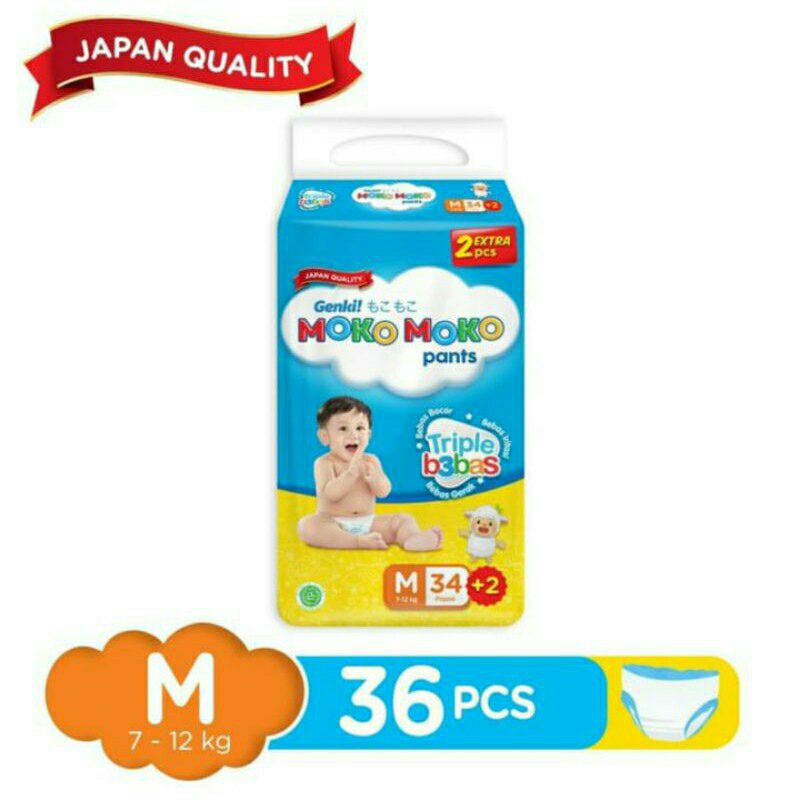 GENKI MOKO MOKO PANTS POPOK BAYI MOKOMOKO DIAPERS