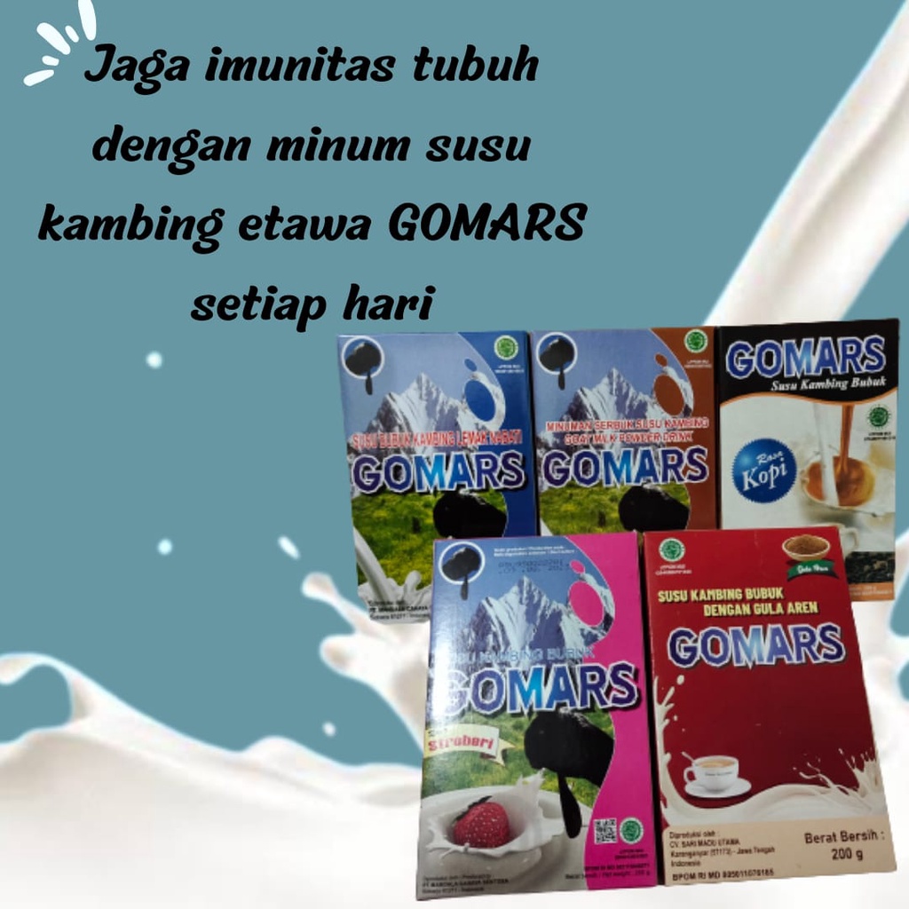 Susu Gomars Susu Kambing Etawa Isi 10 Kotak