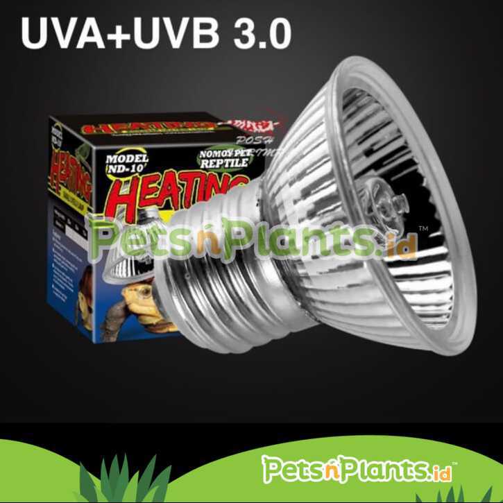 Bola Lampu Heating Lamp Penghangat Reptil Kura Kura Keramik UVA UVB