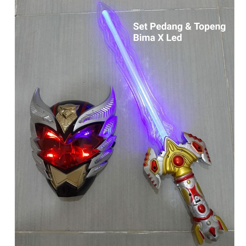 Mainan Set Topeng Dan Pedang Bima X - Mainan Topeng Pedang Bima X