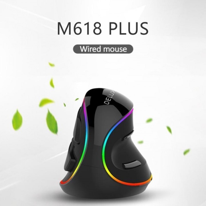 Mouse DELUX M618 Plus Vertical RGB Mouse GAMING