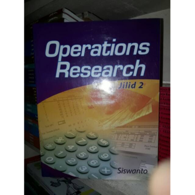 

Operations Research Jilid 2