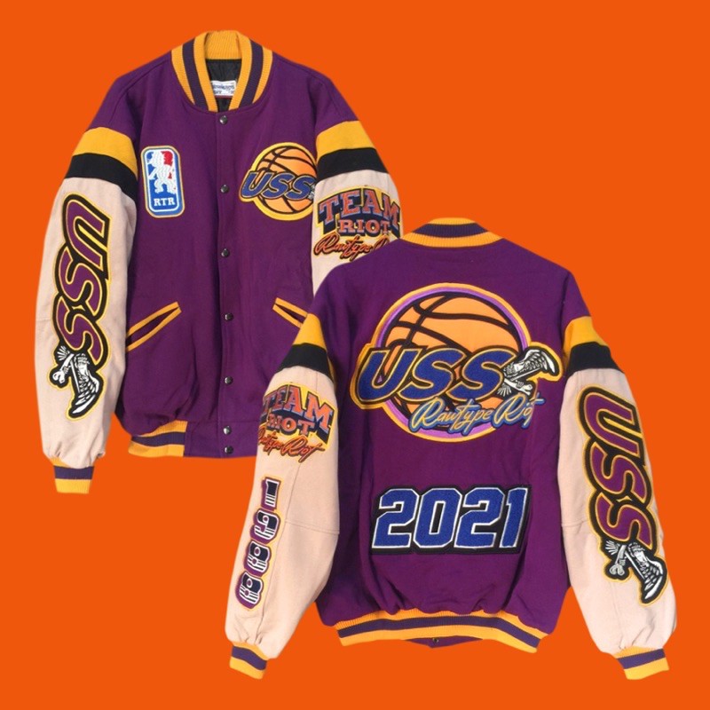 Limited Varsity Jacket Rawtype Riot x USS - Size XL