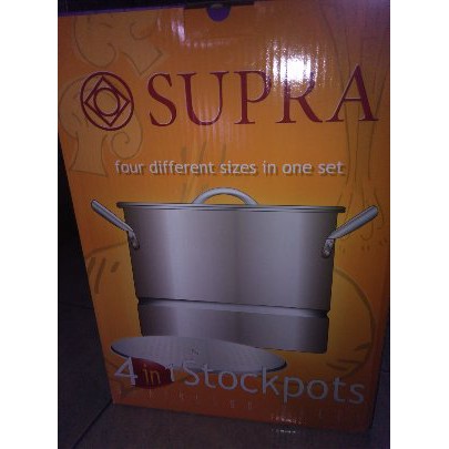Promo Panci Supra   Steamer Set 4 in 1 Stainless Steel Murah