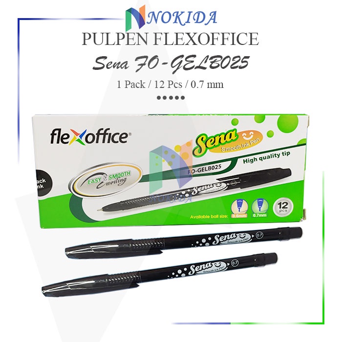 

Nokida Pulpen Flexoffice Sena 1 Pack [FO-GEL020] / Pena Tinta Hitam / Bolpen Motif / Alat Tulis Sekolah Anak / Pulpen Karakter