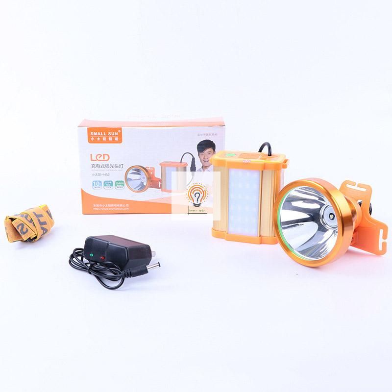 Senter Kepala Headlamp 50 Watt + 30 Watt Aki Bank Nyalah Super terang&amp; Lama