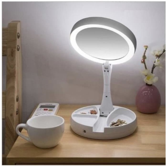 GARANSI 1 BULAN KERUSAKAN beauty mirror led portable 3 IN 1 original