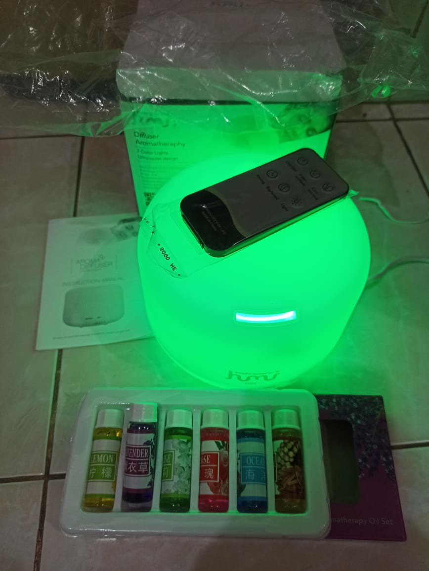 Air Diffuser Difuser Aromatherapy Aromaterapi Humidifier Humidifer Essential Oil Nano Spray Mw 10