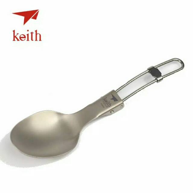 Keith titanium Ti5308 folding spoon sendok lipat ultralight camping outdoor