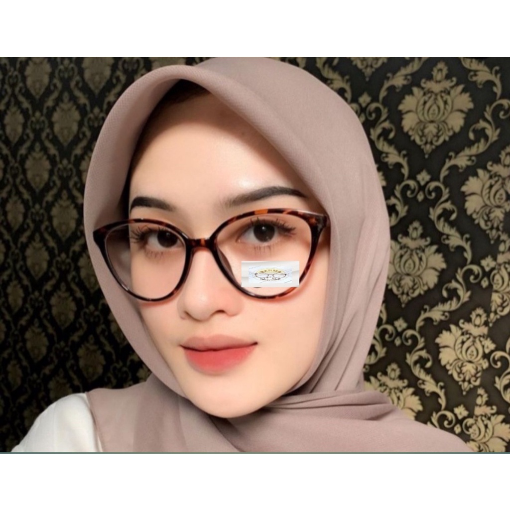 FRAME CAT EYE | PHOTOCROMIC NORMAL | ANTI RADIASI BISA MINUS free box lap