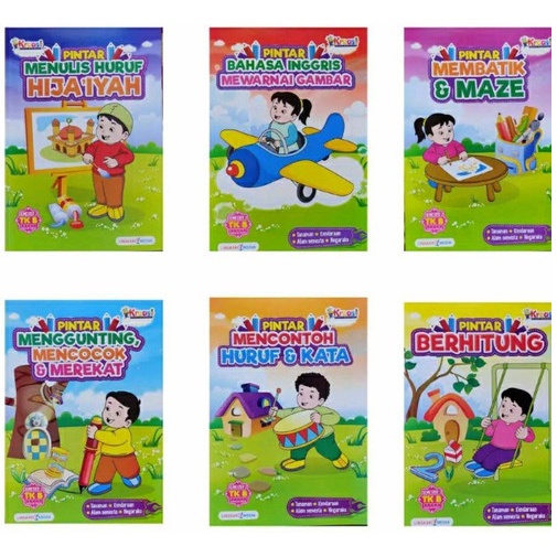 

LINGKAR MEDIA Kreatif Berprestasi TK B Semester 2 Paket Buku [6 Pcs]