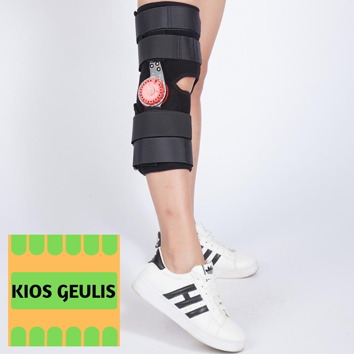 Hinged Knee Soft Brace With ROM Deker Penyangga Lutut Osteoarthritis Knee Support