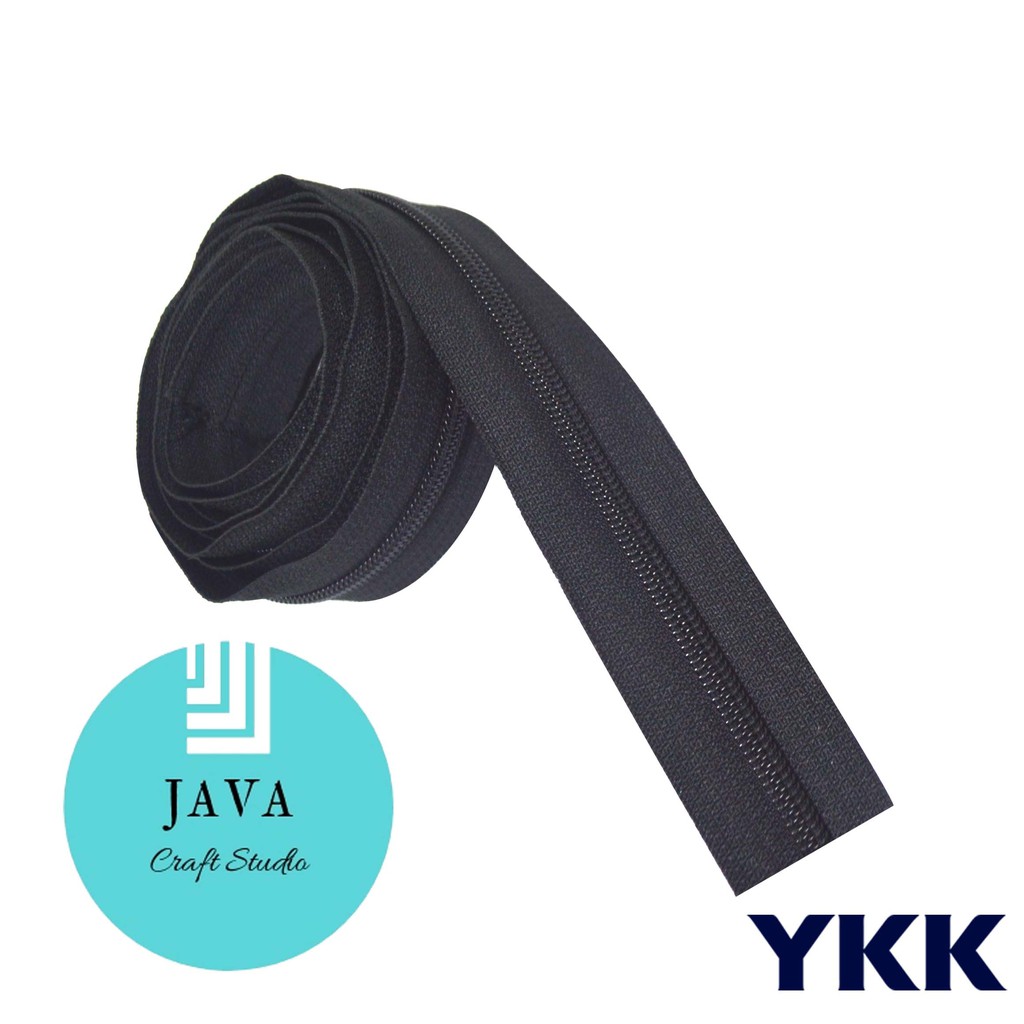 DAUN RESLETING COIL YKK METERAN NO 3 HITAM YKK 3 CH HITAM