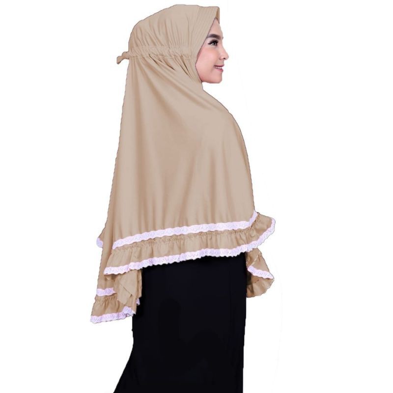 Medan Termurah New Cantik Hijab Soft Jumbo/Jilbab Jersey Hyget Hazna 2 Rempel