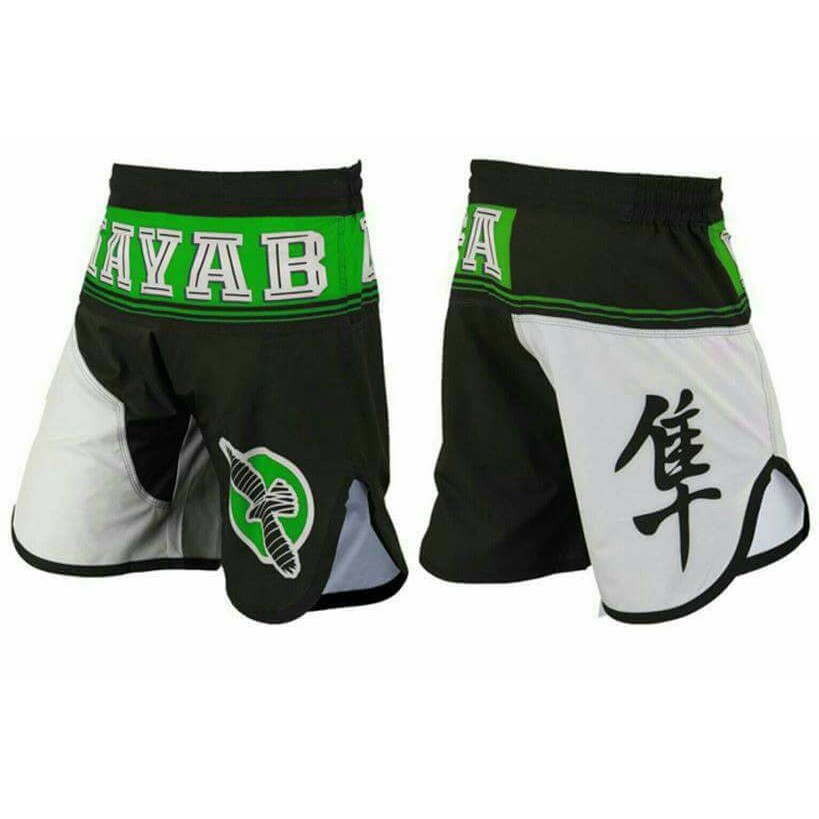 HAYABUSA "Flex Factor" Celana Combat/ MMA Fightshorts - Black/Green