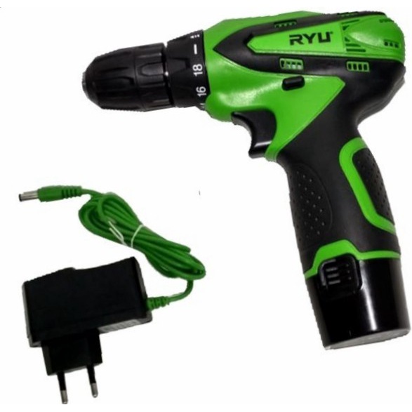 MESIN BOR BATRE - BOR CORDLES 12 V RYU - BOR BOLAK BALIK BOR TANPA KABEL