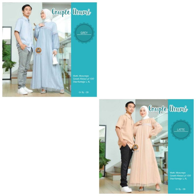 baju couple lebaran couple gamis couple keluarga modern couple gamis brokat couple arumi sarimbit