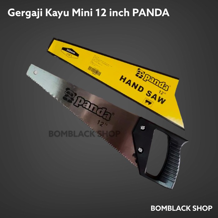 PANDA Gergaji Kayu Mini 12 inch Gagang Plastik Hand Saw Tangan Manual