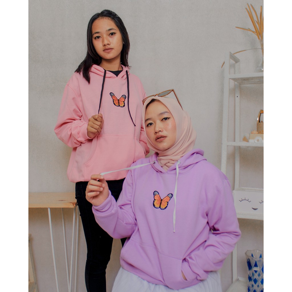 BUTTERPLAY HOODIE // Sweater Pria dan Wanita Logo Bordir Fashionable