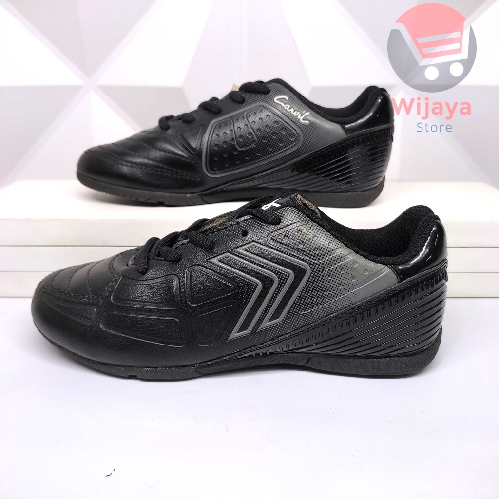 Sepatu Anak Carvil 33-37 Futsal Hitam Berkualitas Tinggi dari Brand Terpercaya SANTANDER ROCKET