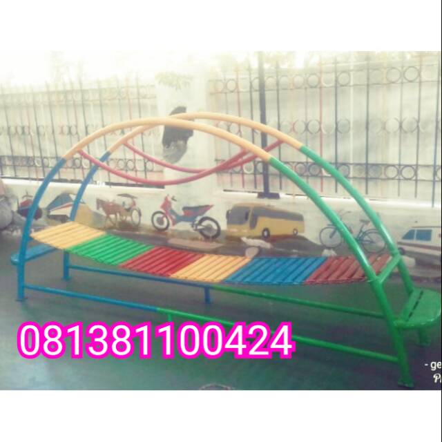 Jembatan rantai jembatan goyang mainan anak paud dan tk mainan outdoor free ongkir jakarta