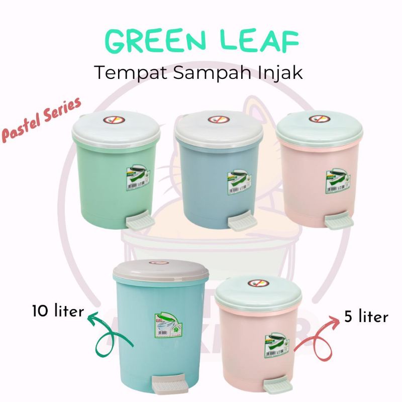 GREEN LEAF - TEMPAT SAMPAH INJAK 5 - 10 LITER