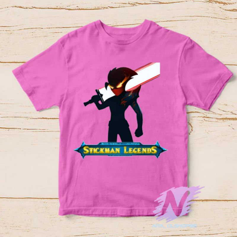 stickman lengend kaos anak kartun baju stickman mobile