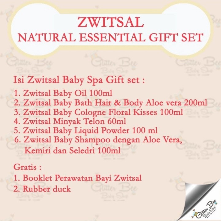 Makassar! Zwitsal Baby Natural Set Spa Gift Box Kado Bayi 1Pc