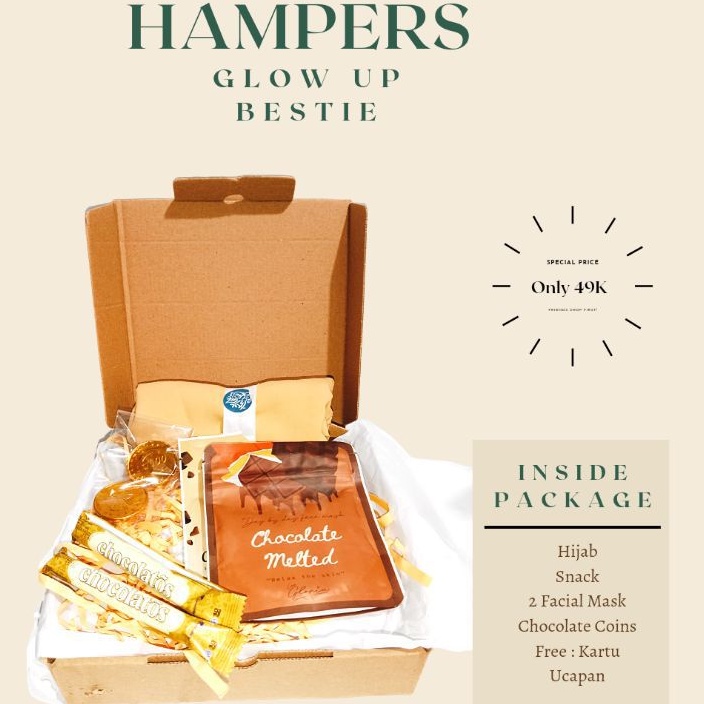 

HAMPERS Gift Ultah/Wisuda/anniv dan lainnya "paket Glow up bestie