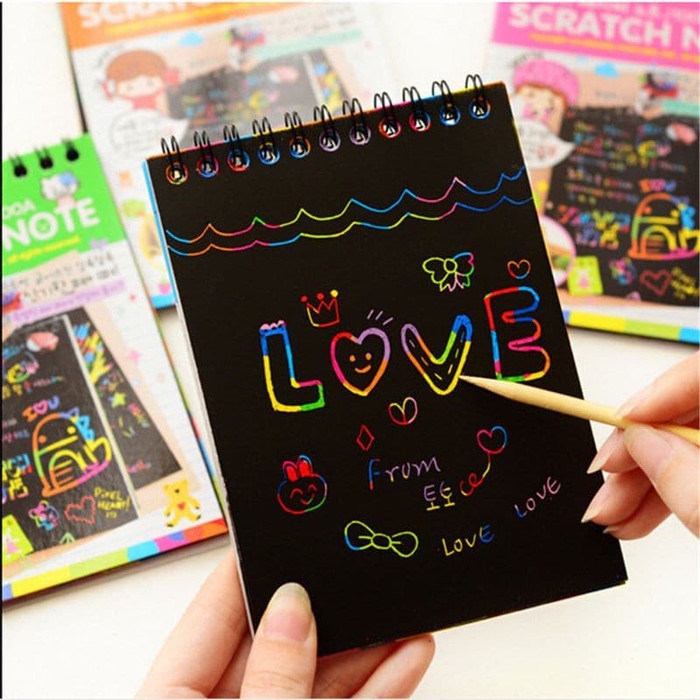 Trend-Scratch Note Magic / Buku Gambar Gores Magic (kecil)