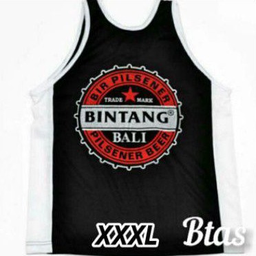 Singlet Pria Big Size XXXL Bir Bintang Murah Kaos Dalam Pria Murah Tank Tope Pria Bir Bintang Bali
