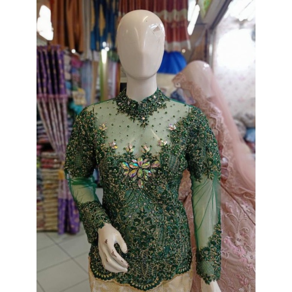 TERBARU ATASAN KEBAYA AKAD BUNGA 3D | ATASAN KEBAYA AKAD BRUKAT 3D/KEBAYA ATASAN PENGANTEN