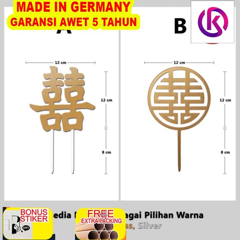 

Grosir Cake Topper - Topper Kue - Shuang Xi - Sangjit - Lamaran